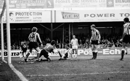 Brian Stein cannot quite get to the ball