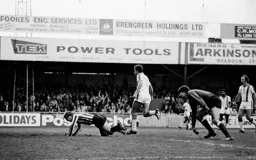 David Moss wheels away after netting the second goal