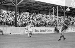 Kirk Stephens crosses from in front of the Bobbers