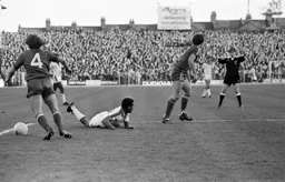Brian Stein looks to the referee for a penalty