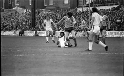 Ricky Hill gets his tackle in