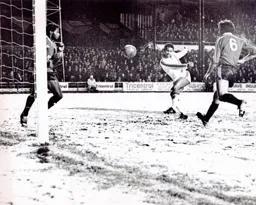 Brian Stein blasts in one of his two goals