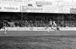 Brian Stein hits a long range effort