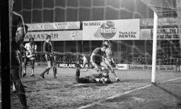 Swindon keeper makes the ball his