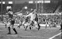 Brian Stein loses out to the keeper