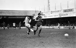 Brian Stein strikes for goal