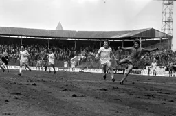 Steve White shoots from edge of the Preston box