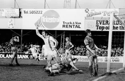 Bob Hatton wheels away after scoring