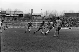 Ricky Hill moves through midfield