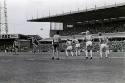 David Moss hits a long range free kick