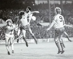 Ricky Hill helps out in defence