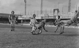 Brian Stein’s effort brings about an acrobatic save