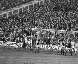 West Ham keeper Parkes gets his hand to the ball