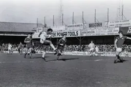 Ricky Hill powers in a shot