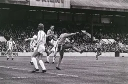 Brian Stein tries to get his foot to the ball