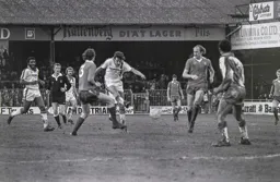 David Moss strikes for goal