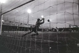 David Moss has his weak penalty saved