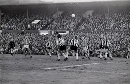 Alan West watching a Town effort head for goal