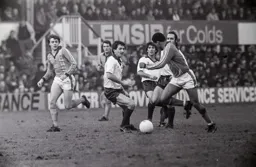 Brian Stein outpaces Derby defender McFarland