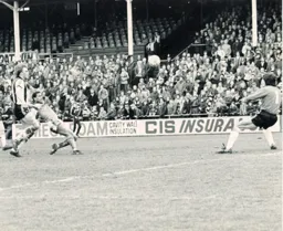 Brian Stein lobs in the only goal of the game