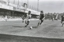 Ricky Hill about to cross