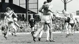 Mal Donaghy blocks a rasping shot