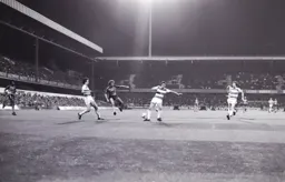 Kirk Stephens gets in a cross