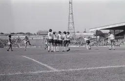Raddy Antic strike his free kick into the Wanderers wall