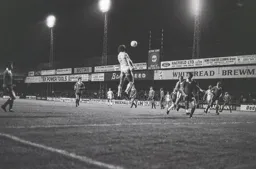 Mike Saxby heads his goal