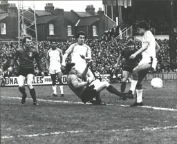 The Ipswich defence is put under pressure