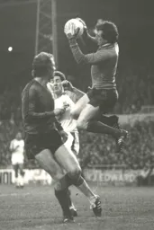 The Ipswich goalkeeper gathers the ball