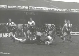 Brian Stein in the thick of the action