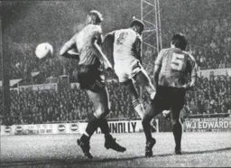 Brian Stein cannot connect with the ball