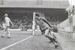 Brian Stein turns to celebrate after scoring