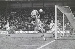 Brian Stein heads his goal