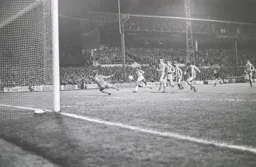 Ricky Hill finishes off a return pass from Steve White for the second goal