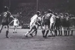 Raddy Antic lifts a free kick over the wall