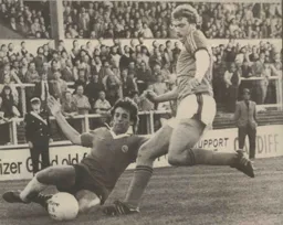 Clive Goodyear stops another Bluebirds attack
