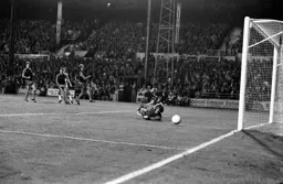 Hammers keeper Phil Parkes turns this effort around the post