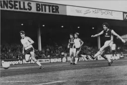 Mal Donaghy can only watch as Mortimer scores Villa`s first goal