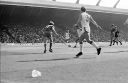 Brian Stein about to net the first goal