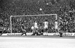 Kirk Stephens waves the ball into the Kop
