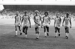 Town looking pleased with their afternoon’s work