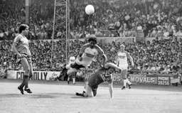 Ricky Hill’s flying header