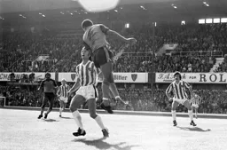 Brian Stein gets above Stoke’s Dave Watson