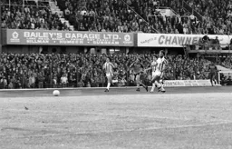 Paul Walsh chases a through ball