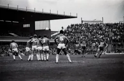 David Moss with his trademark freekick