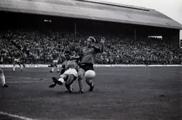 Paul Walsh beaten to the ball