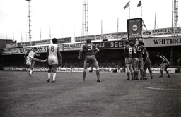 David Moss strikes a free kick