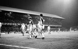 Paul Walsh waits for the corner